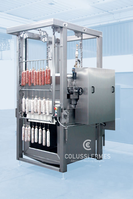 Mehlbeschichtungsanlage für Wurstwaren - 1 - Colussi Ermes